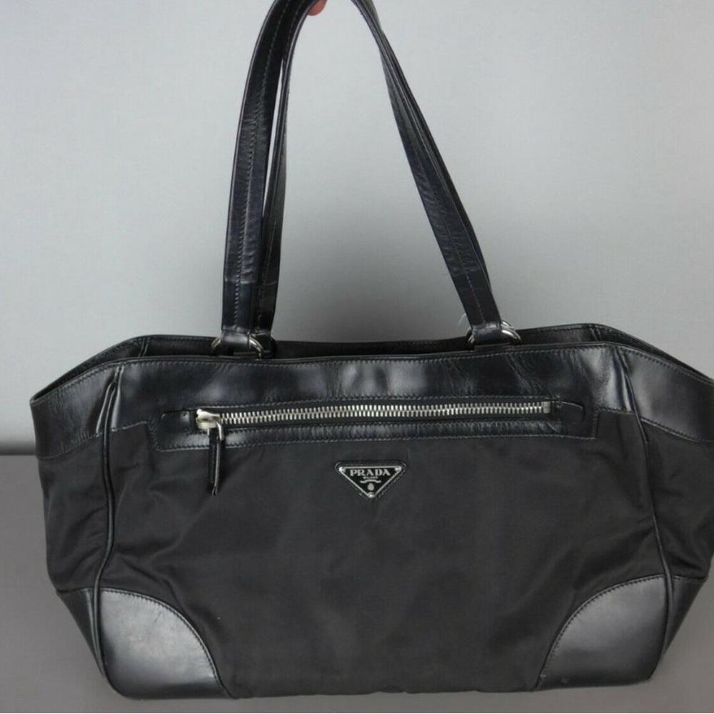 Prada Milano Authentic Black Purse Handbag Tote